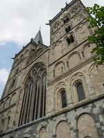 Xanten city and the river rhine photo