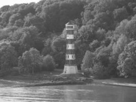 Hamburg at the river elbe in germany photo