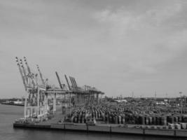 Hamburg and the river elbe photo