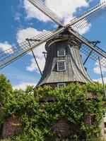 old windmill in germany photo