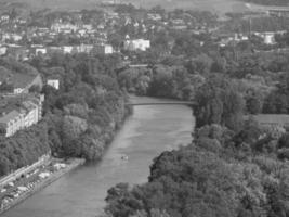 the city of Wuerzburg at the river main photo