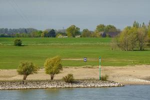 the river rhine near wesel photo