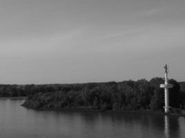 Hamburg at the river elbe in germany photo