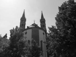 the city of Wuerzburg at the river main photo