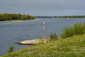 the river rhine near wesel photo