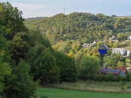 waldeck with the great wsater reservoir in germany photo