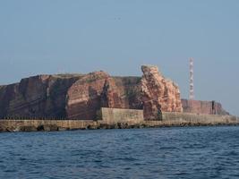 isla de helgoland en el mar del norte foto