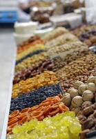 Dried fruit at the famous Green Bazaar in Almaty, Kazakhstan photo