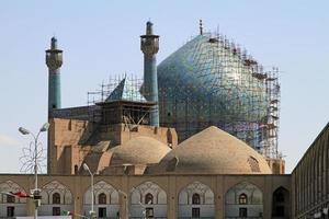 View of the mosque at Naqsh-e Jahan Square in Isfahan, Iran photo