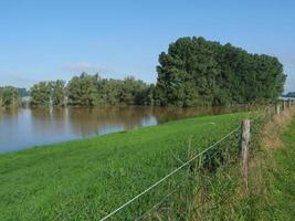 the river rhine near bislich photo