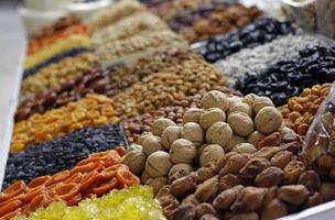 Dried fruit at the famous Green Bazaar in Almaty, Kazakhstan photo