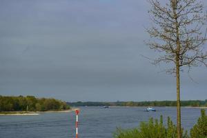 the river rhine near wesel photo