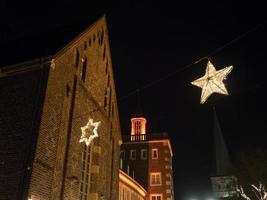 Borken city at christmas time photo