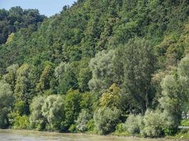 at the danube river in austria photo