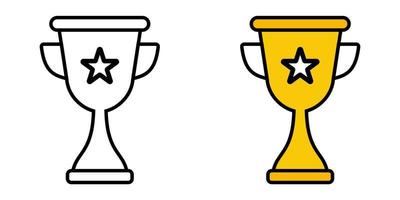 Illustration Vector Graphic of Cup, tropy, winner Icon