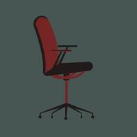 Flat illustration Chair and interior room vector