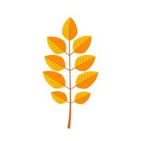 Autumn Leaves icon in flat style isolated on white background. Vector illustration