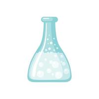 Flask Icon in flat style isolated on white background. Vector illustration