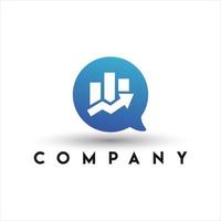 Business Consulting Logo. Financial Talk Logo vector