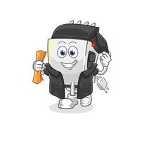 hair clipper cartoon character vector