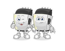 hair clipper cartoon character vector