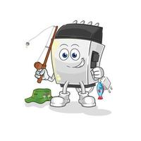 hair clipper cartoon character vector