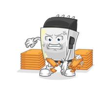 hair clipper cartoon character vector