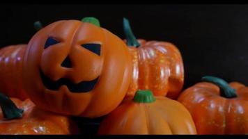 séquences vidéo de citrouille d'halloween