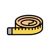 waist tape color icon vector illustration