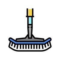 vacuum pool brush color icon vector illustration