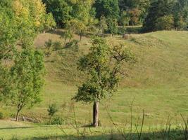 small village in the mountains of hessen photo