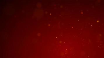 Abstract background dark red with blur particle and lighting effect with dark and grain processed video