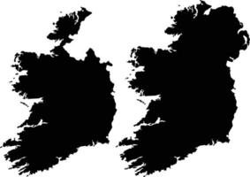 Map of ireland on white background. ireland black map. Irish map. vector