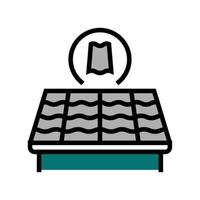 slate roof color icon vector illustration