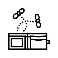 empty wallet line icon vector illustration