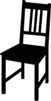 chair icon on white background. armchair sign. wooden chair symbol. flat style. vector