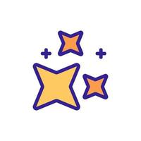 quadrangular star flare icon vector outline illustration