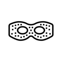 eye mask line icon vector illustration