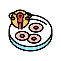 egg cell preparation color icon vector illustration