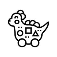 baby toys line icon vector illustration