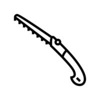 cut gardening tool line icon vector illustration