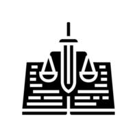 constitution law glyph icon vector illustration