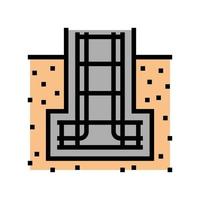 reinforcement in foundation color icon vector illustration