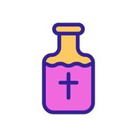 Holy water icon vector. Isolated contour symbol illustration vector