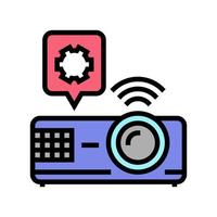 projector repair color icon vector illustration