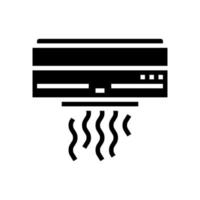 air conditioning equipment glyph icon vector illustration