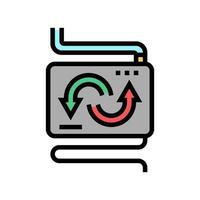 converter and exchange color icon vector illustration