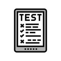 online test color icon vector illustration