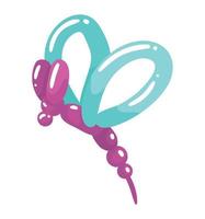 dragonfly purple balloon air vector