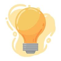 bulb light idea vector